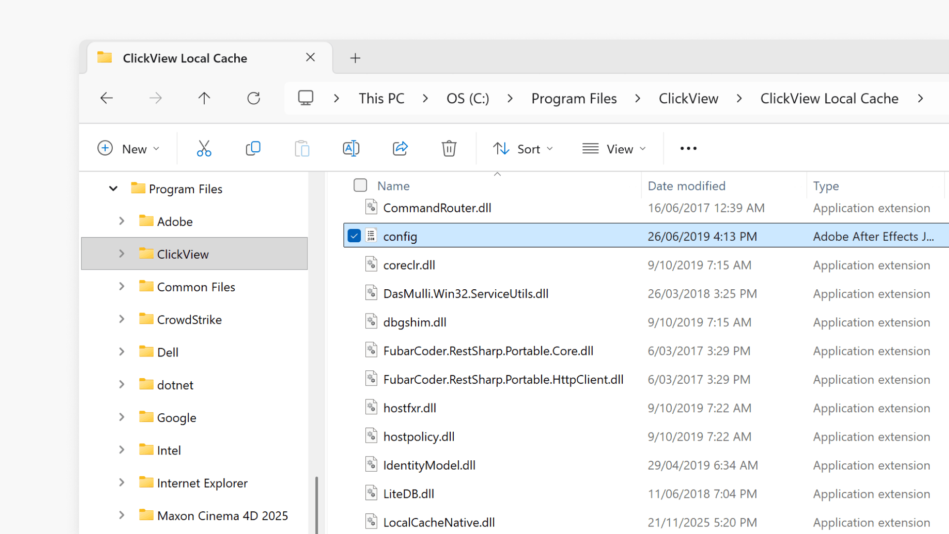 Config file navigation