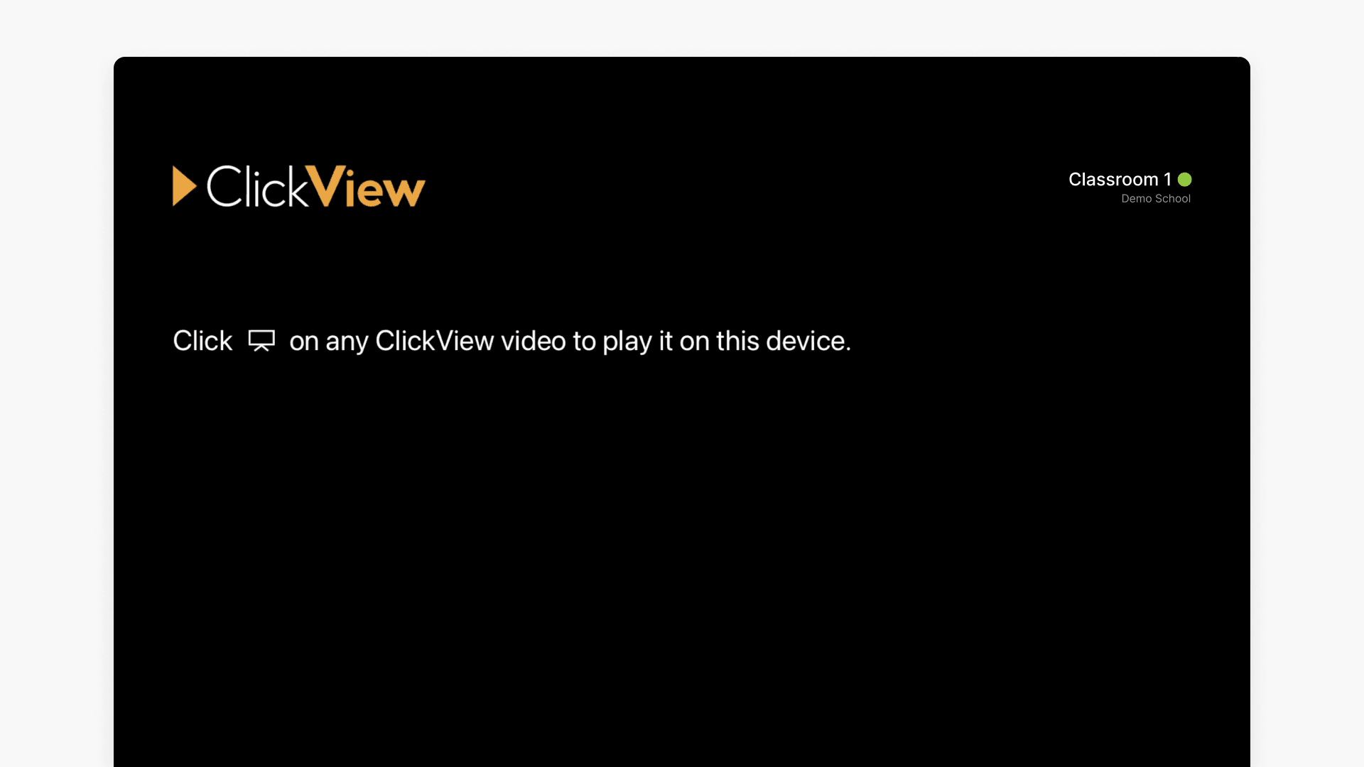 Clickview interface