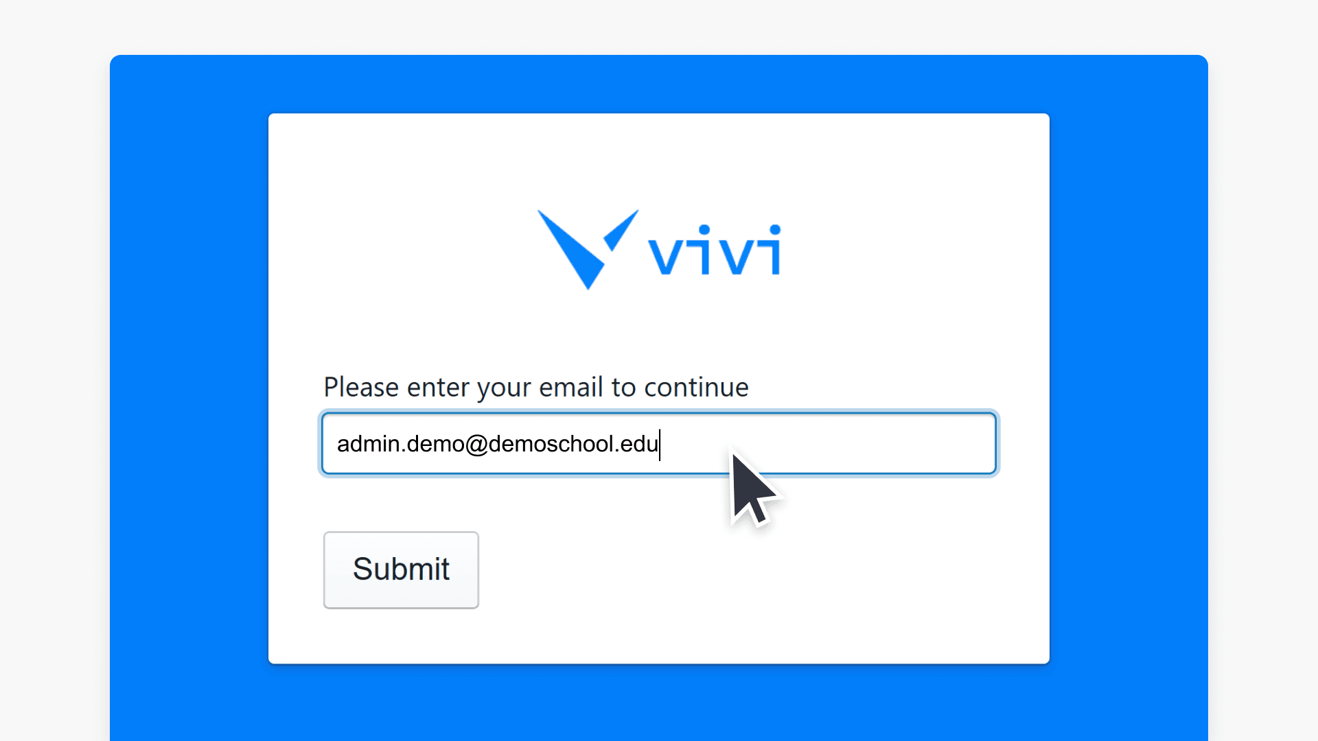 Log in to Vivi to connect your ClickView account