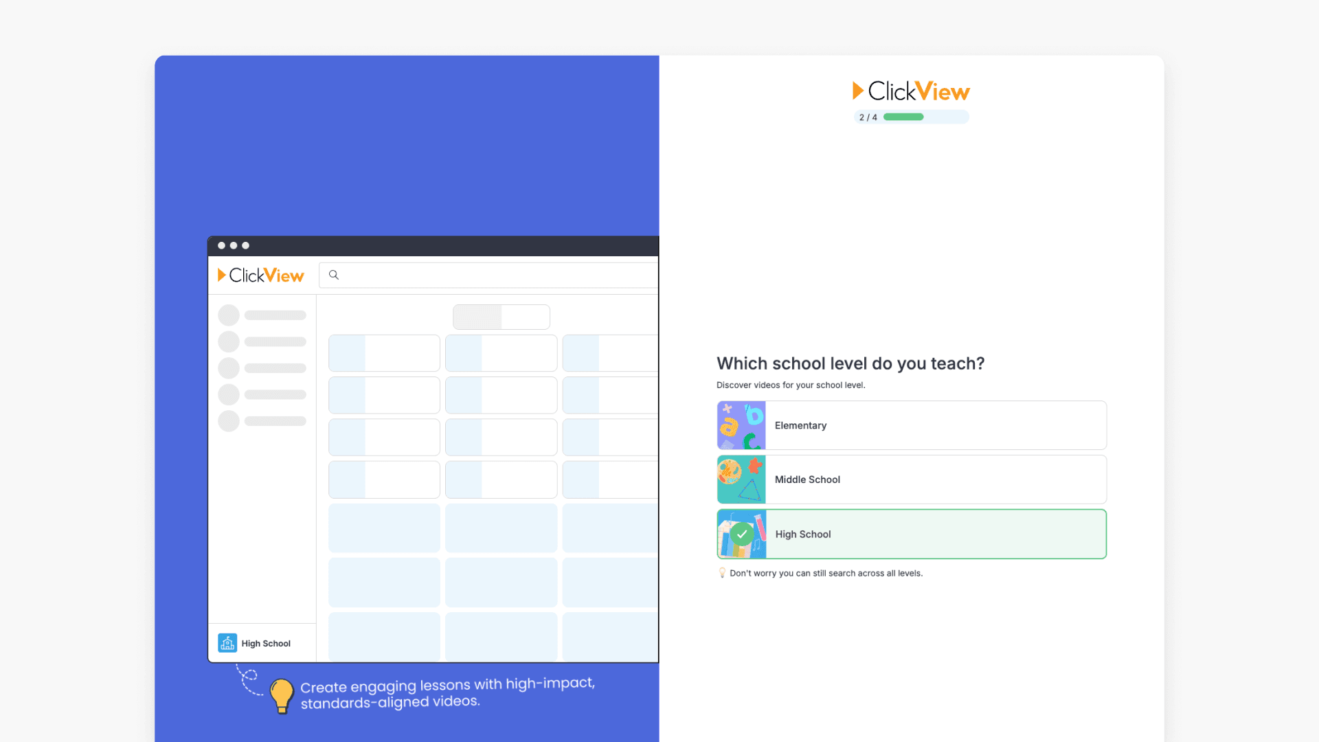 select school level you teach