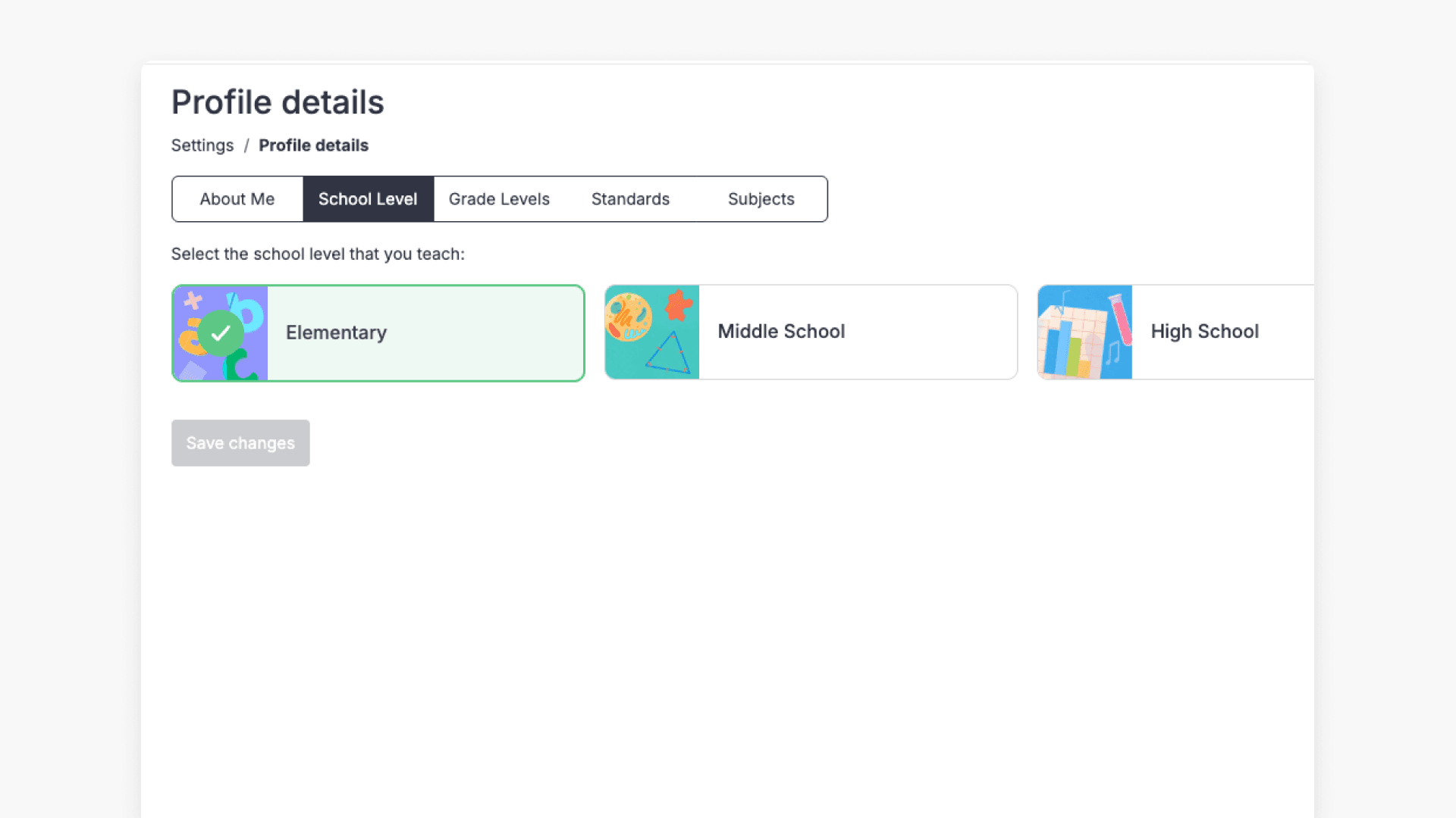 profile details school level