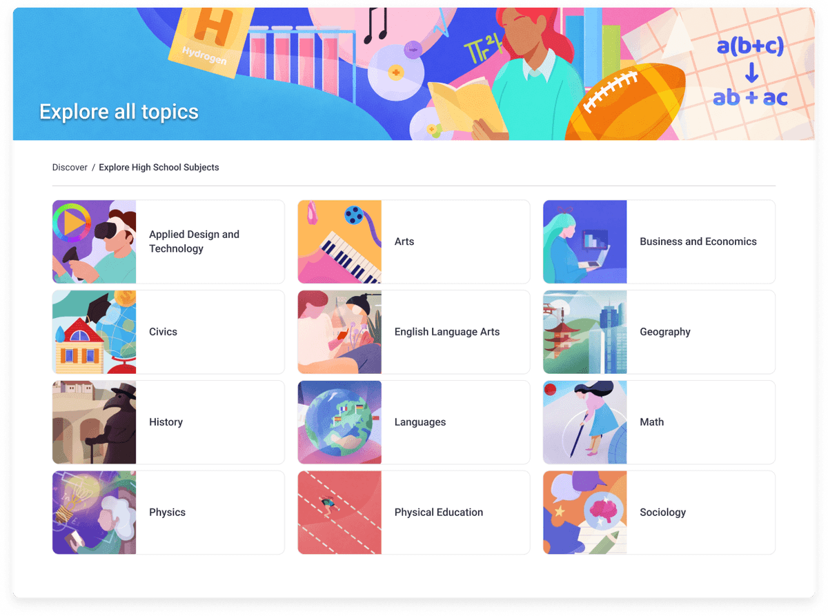 Videos for every subject, topic and grade