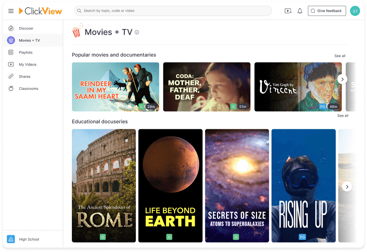 Films and Documentaries