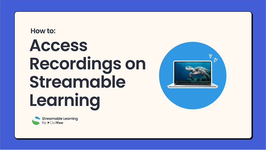 How to access recordings on Streamable Learning thumbnail