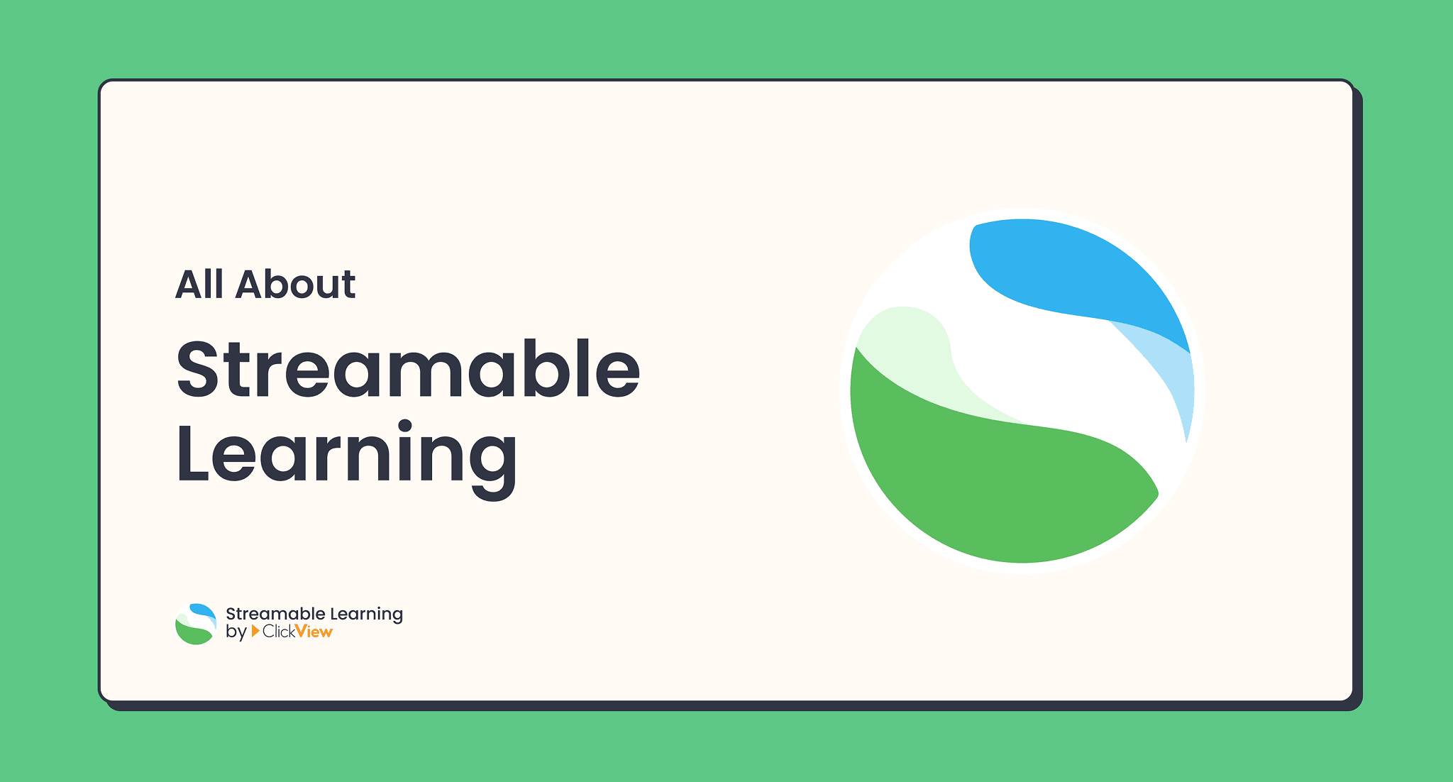 Intro to Streamable Learning