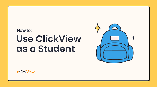 How to use ClickView as a student thumbnail