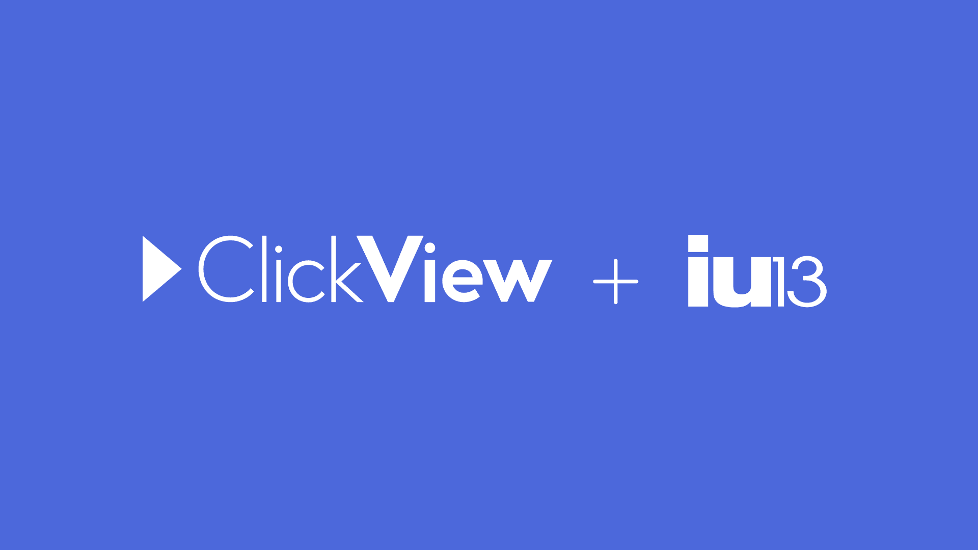 ClickView and IU13 partnership logo