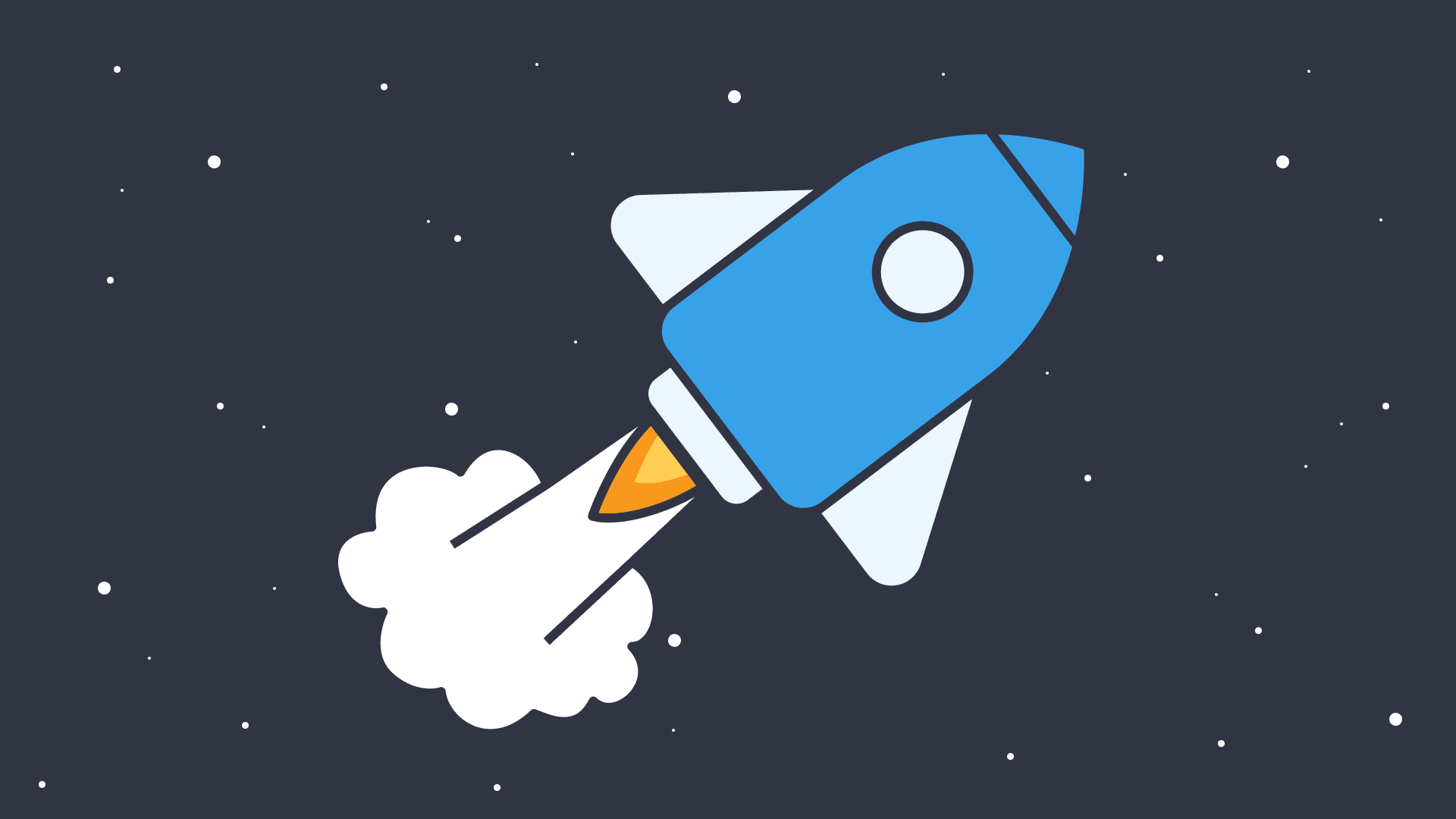An illustration of a space ship taking off