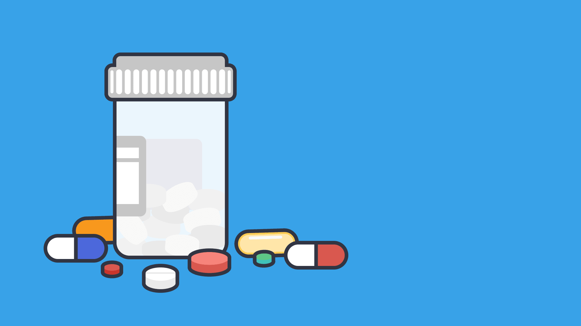 An illustration of prescribed drugs