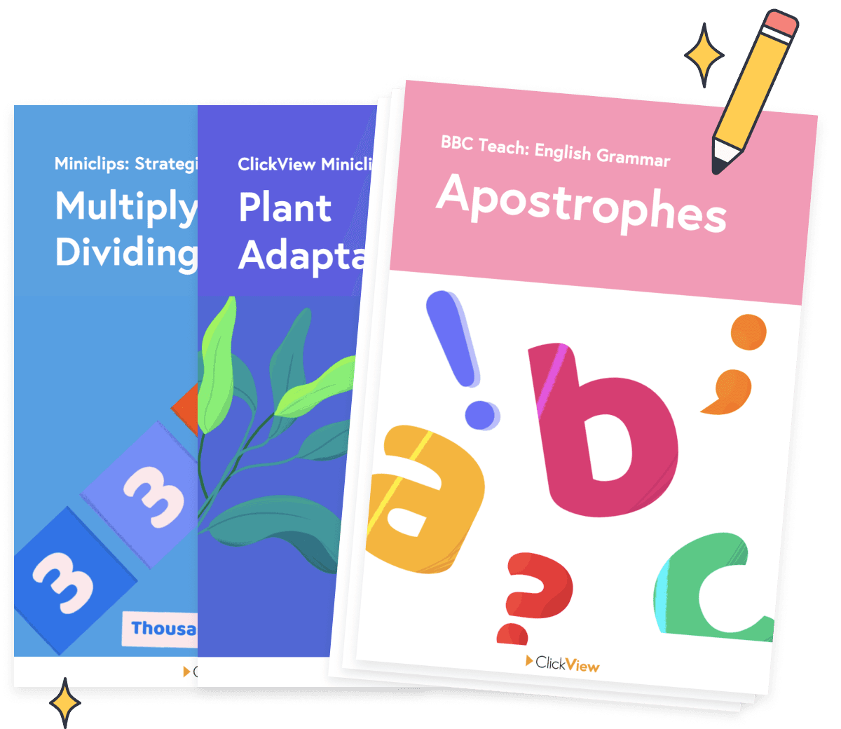 ClickView classroom resources feature