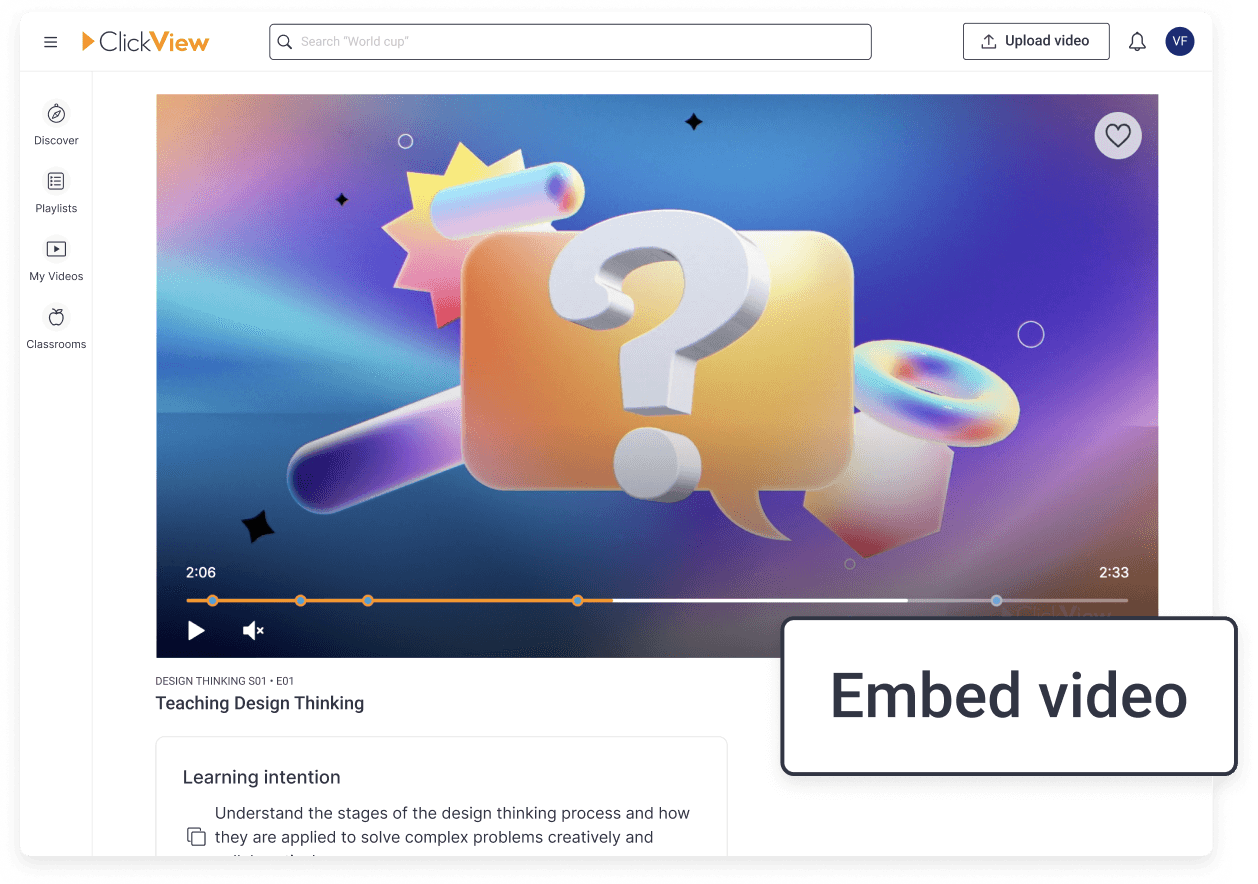 Embed videos with ClickView and Schoology
