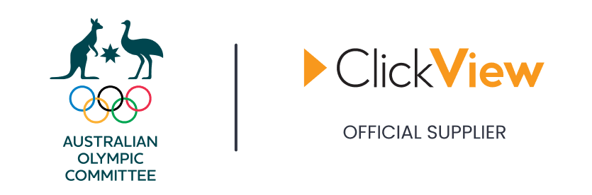 ClickView and Australian Olympic Committee logos