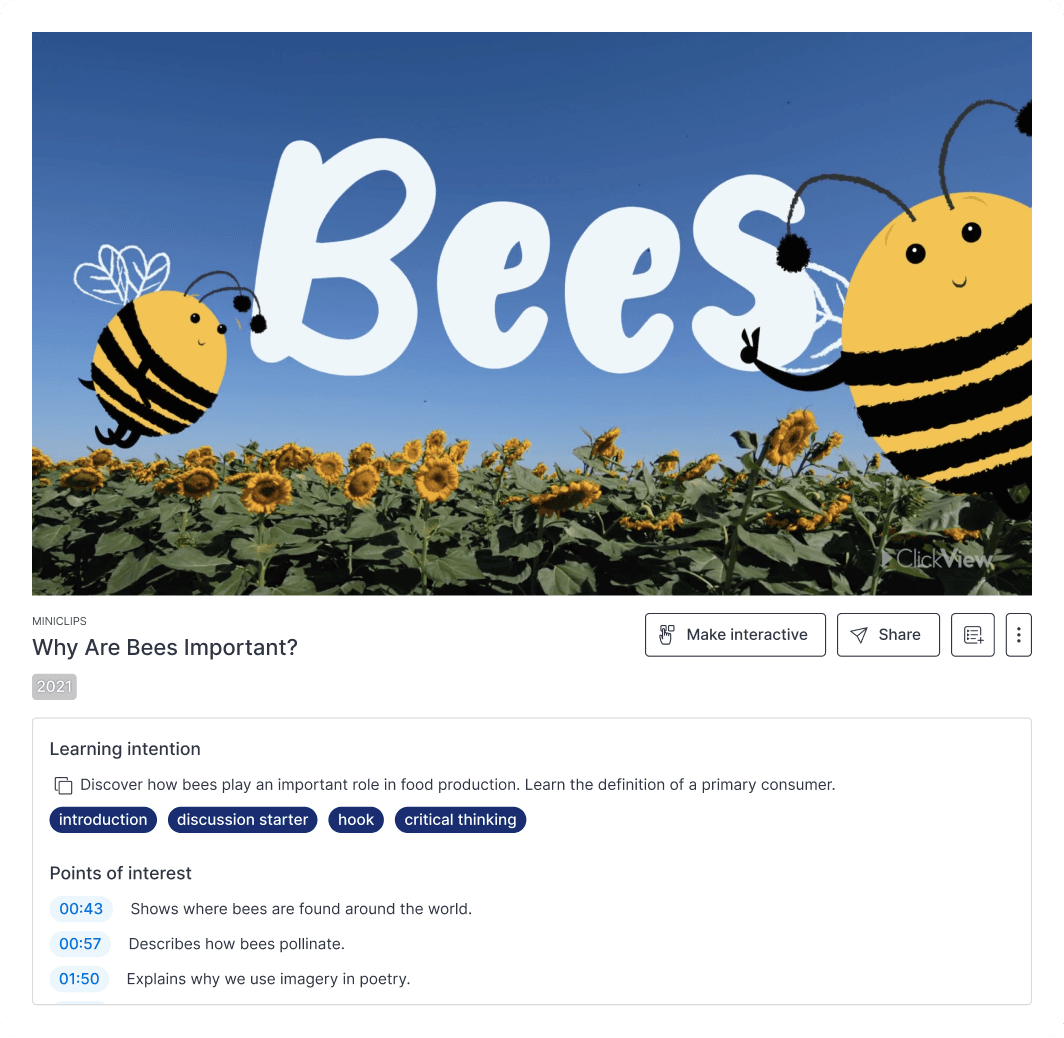 Ready to use videos and resources