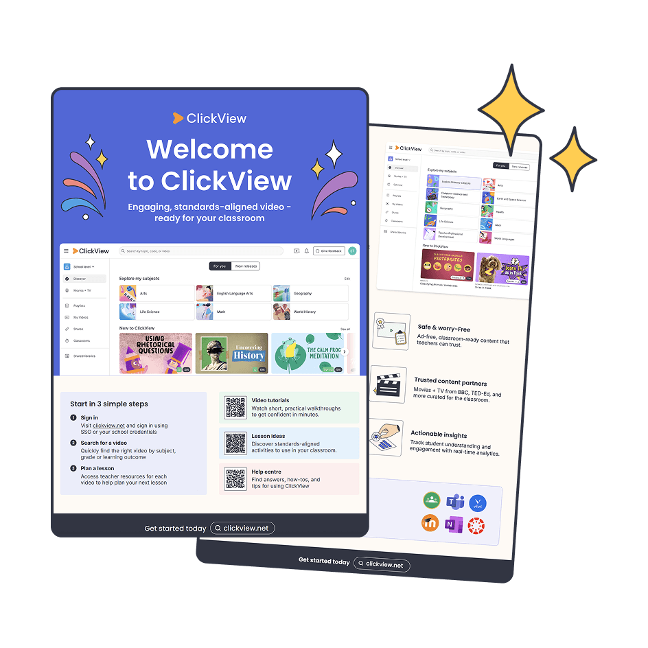 ClickView free resources for schools