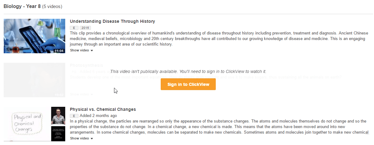 ClickView Public Playlists