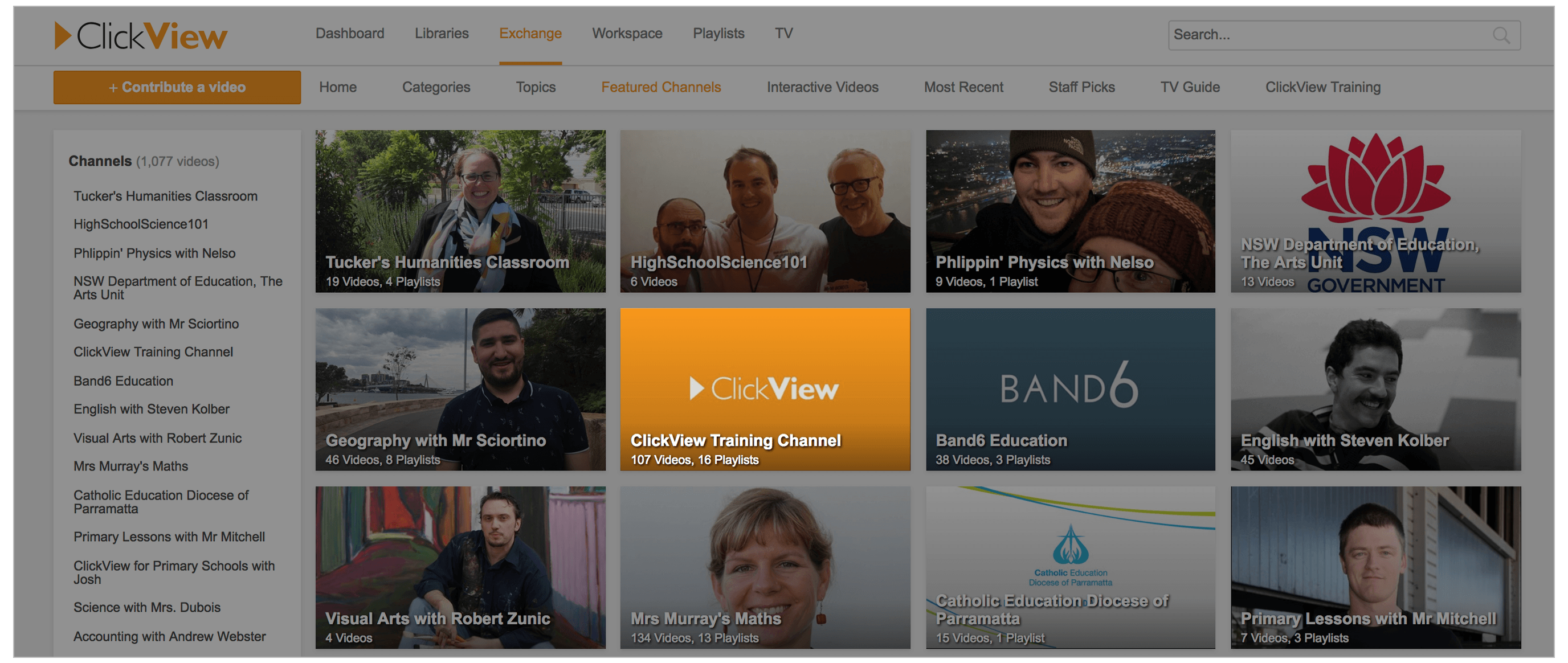 clickview training channel