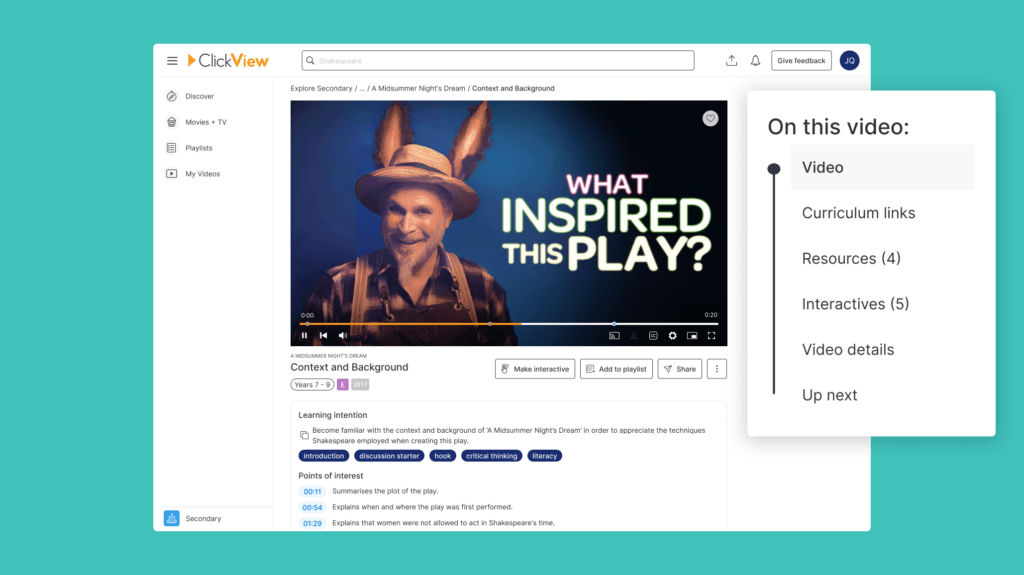 At a glance - Player