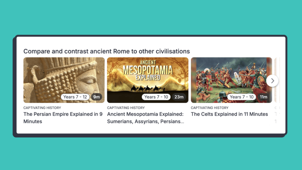 Secondary historical concepts and skills,