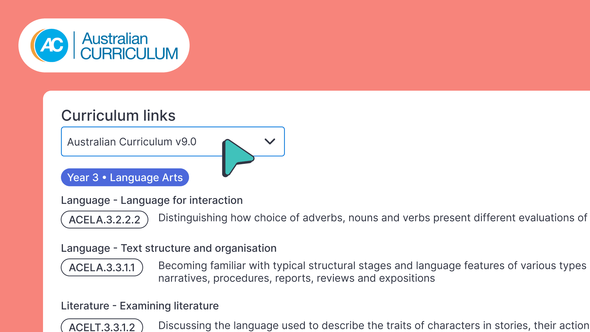 Version 9 of the Australian Curriculum is now on ClickView