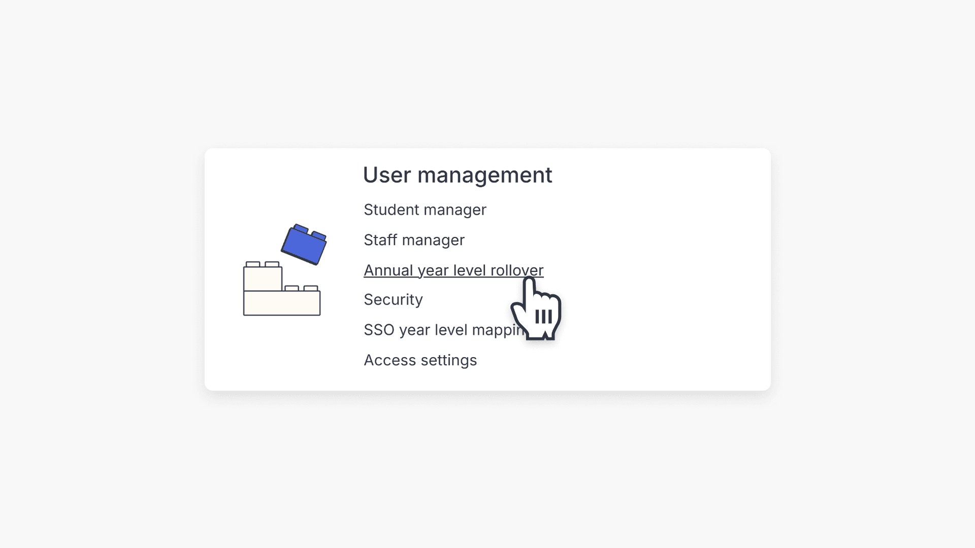 Pointer on annual year level rollover