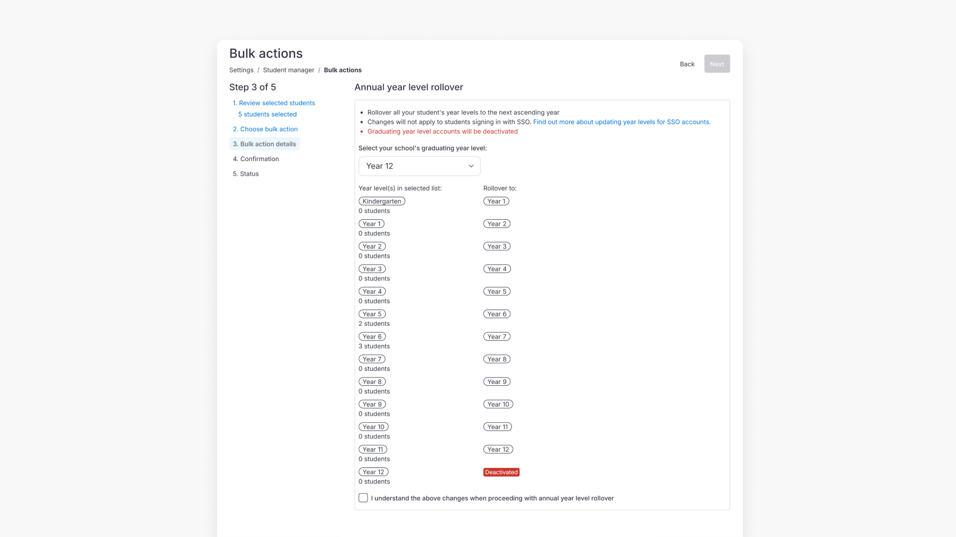 Annual year level rollover page hero