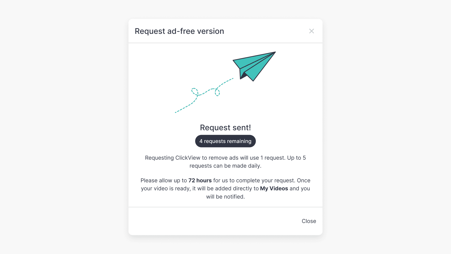 Request Ad free version