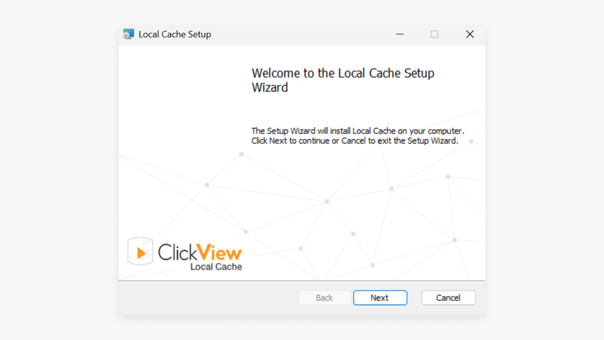 Install local cache hero