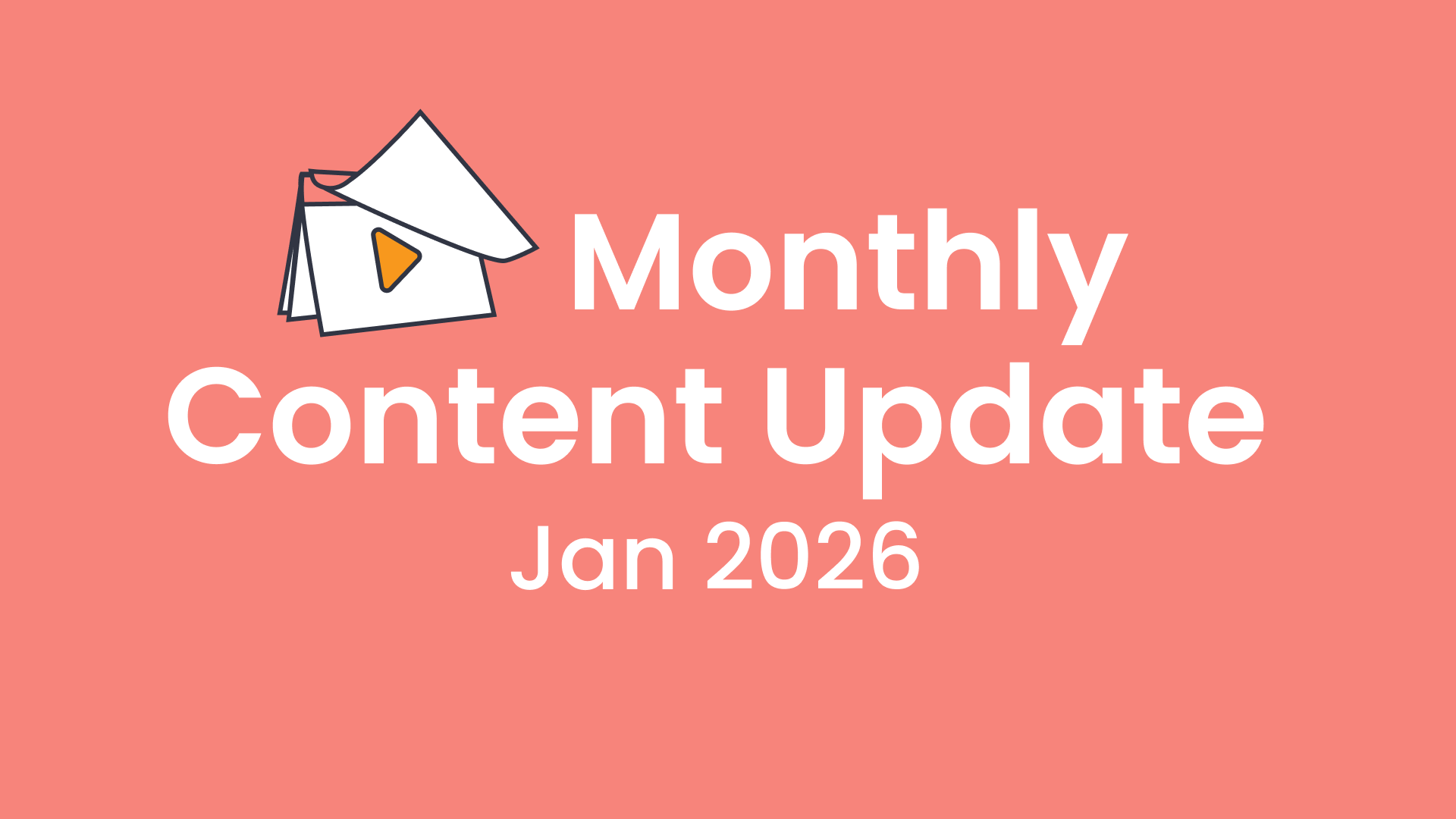 Jan monthly content update