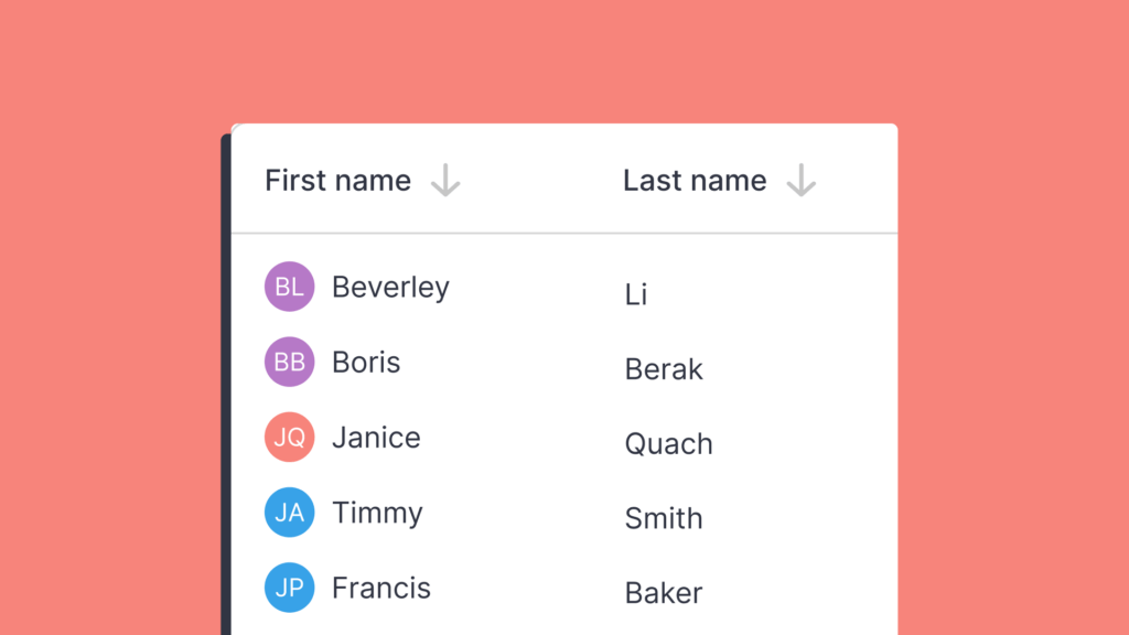 Whats New - First and last names are split