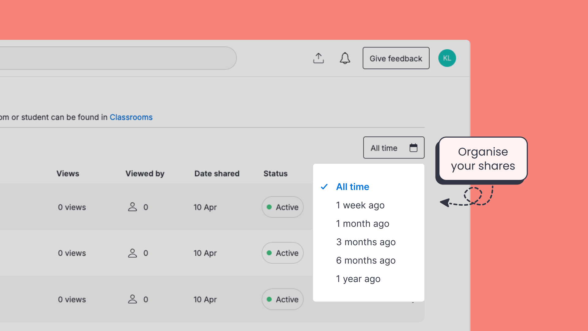 Whats New - easier to find shares