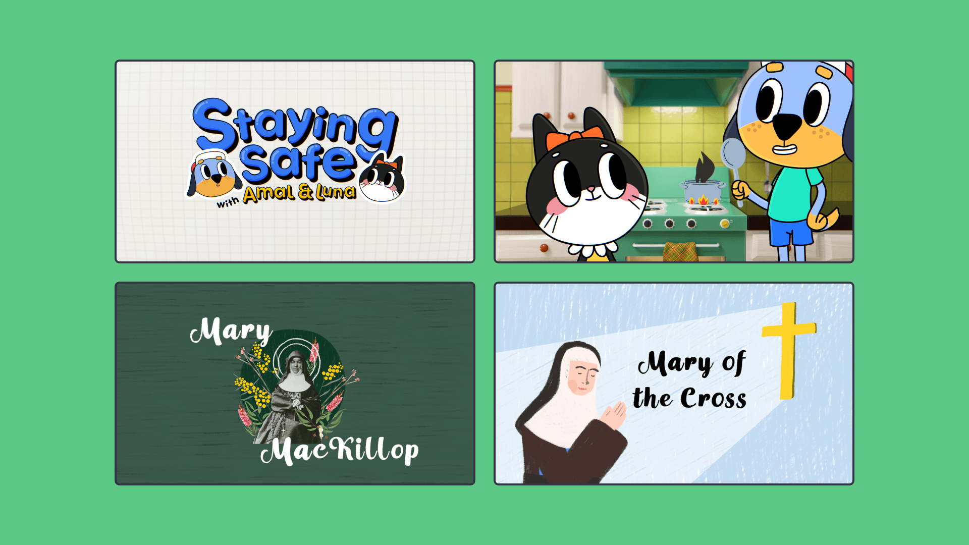 four tiles Round Up April