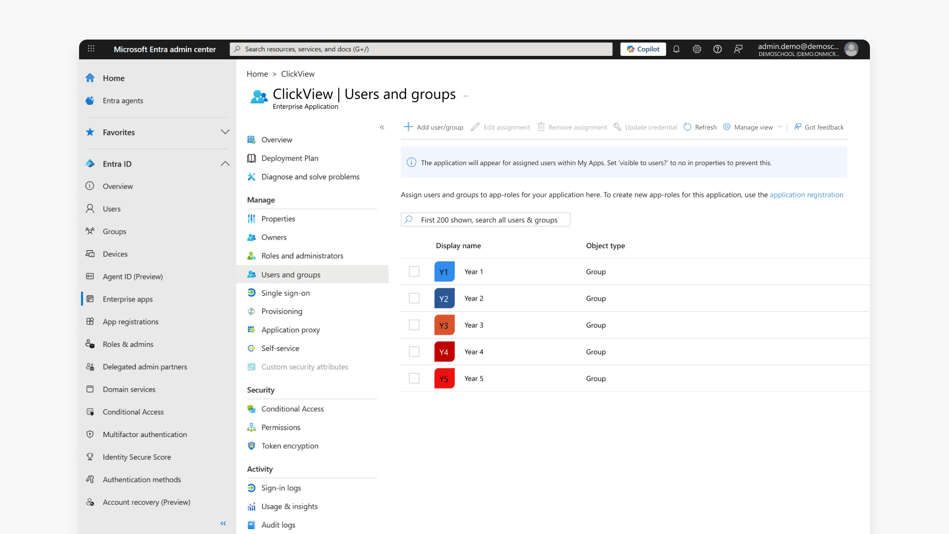 All assigned staff and student groups now have access to the ClickView application through SSO.