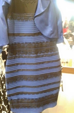 The dress blue black white gold
