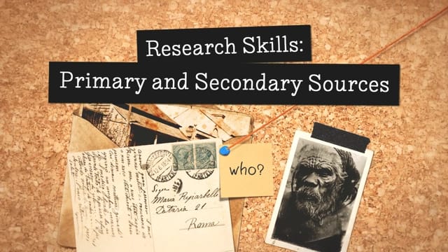 Primary and Secondary Sources