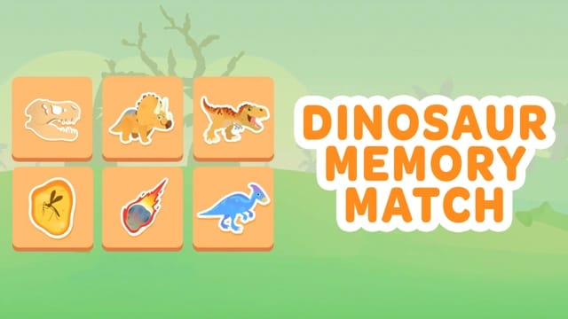 Visual Memory Game: Dinosaurs