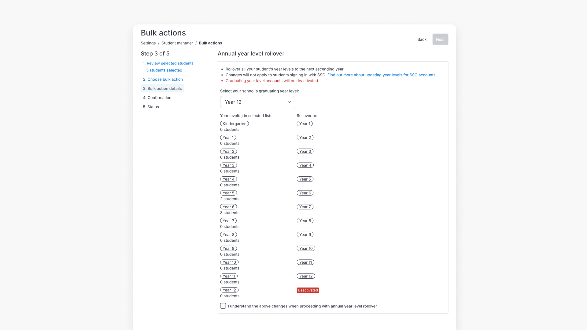 Annual year level rollover page hero