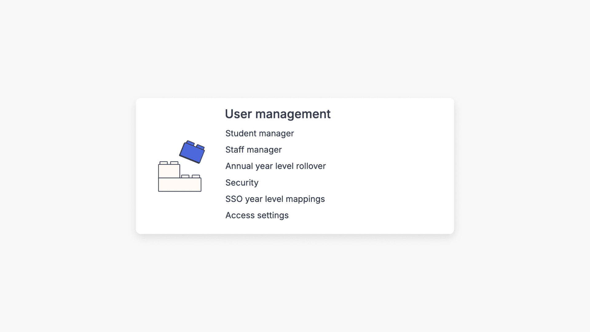 ClickView User management menu