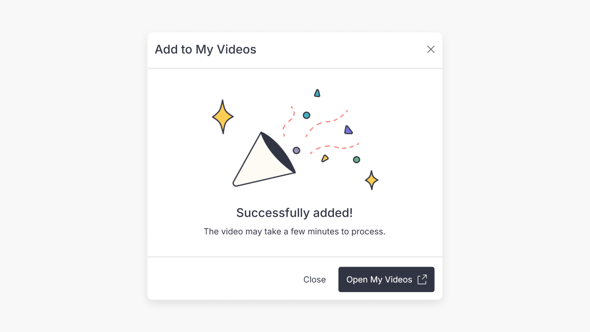 confirmation screenshot