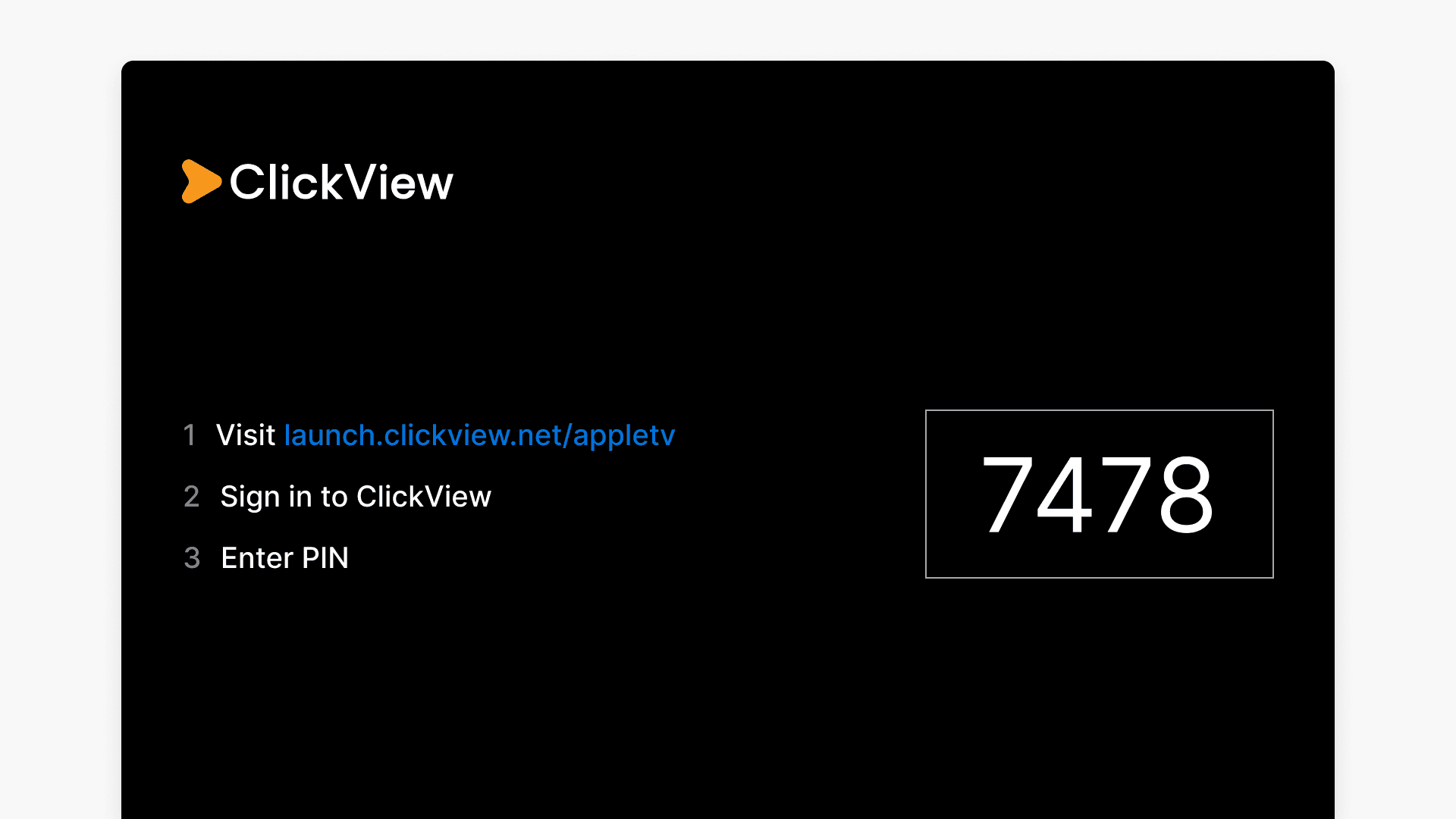 Connecting ClickView to Apple tv