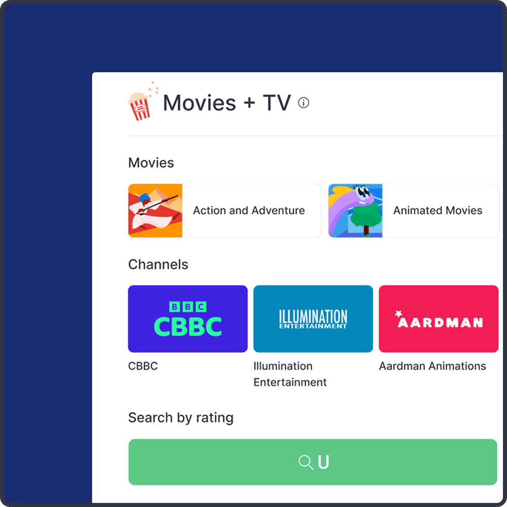 Licensed films and TV