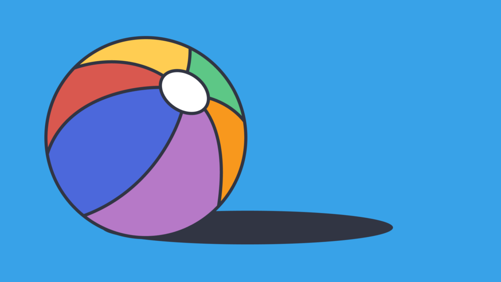 Beach ball graphic