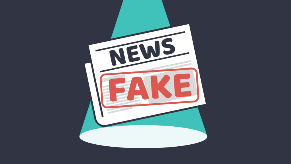Fake news graphic