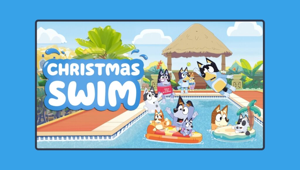 Christmas Swim cartoon cover