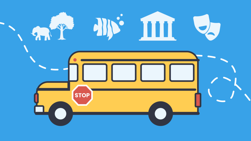 Graphic of yellow school bus