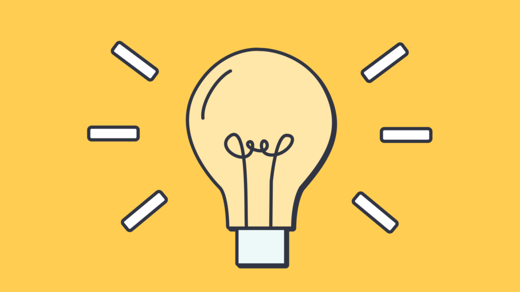 Illustration of a glowing light bulb symbolizing creative ideas for student motivation in the classroom.