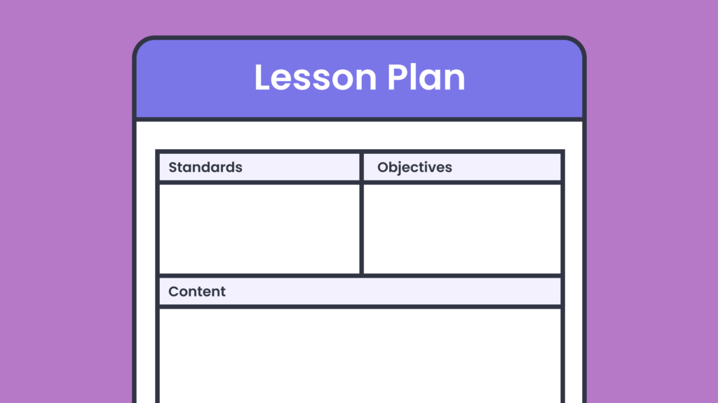 An illustration of a lesson plan.
