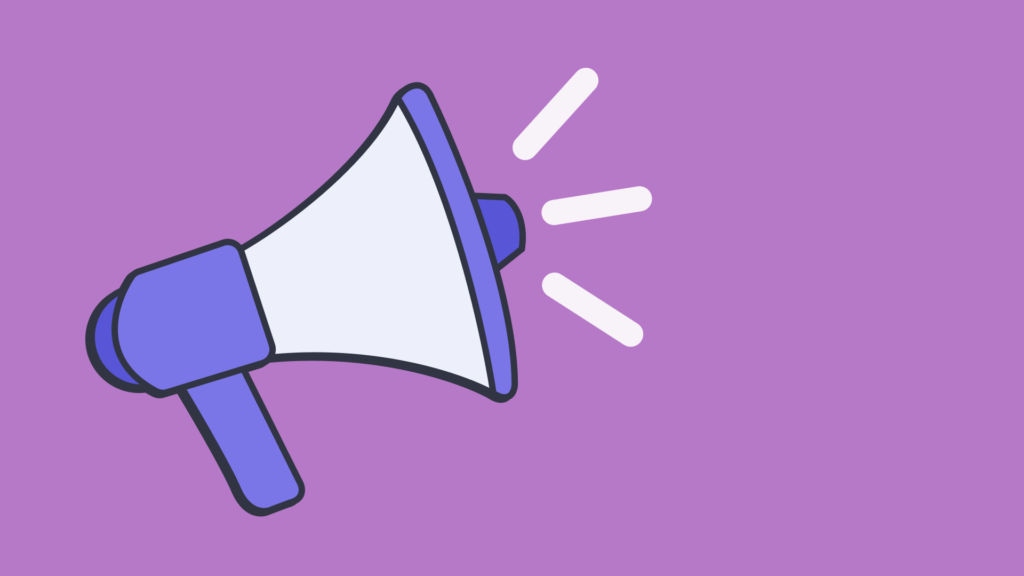 An illustration of a megaphone