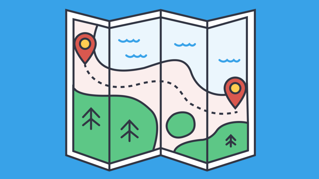 An illustration of a map.