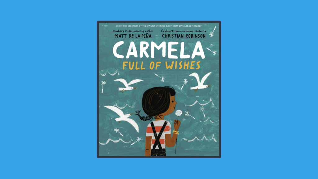 An image of the cover of the book Carmela full of wishes.