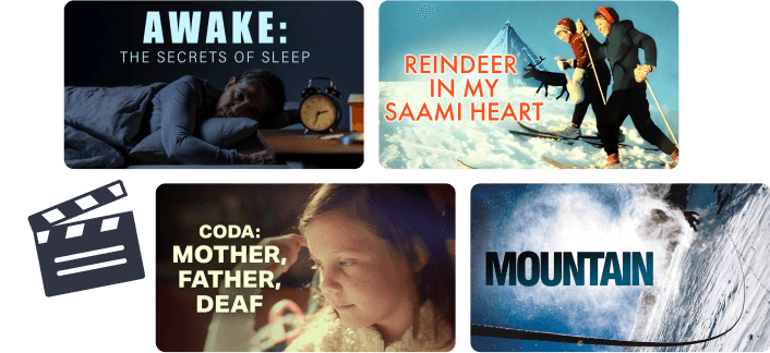 Licensed documentaries and TV series